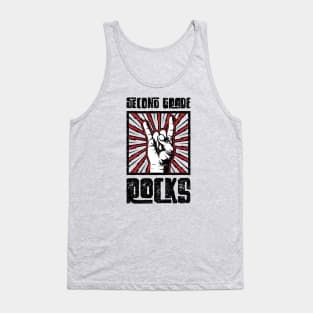 2nd Grade Rocks - Red - Barn Shirt USA Tank Top